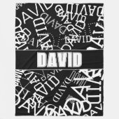 Hinzufügen eines beliebigen Namens, Namenssammlung Fleecedecke (Vorderseite)