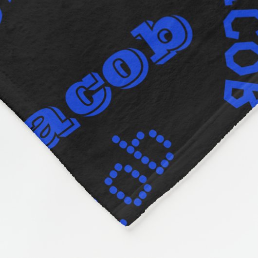 Hinzufügen eines beliebigen Namens oder Worts | Bl Fleecedecke (Ecke)