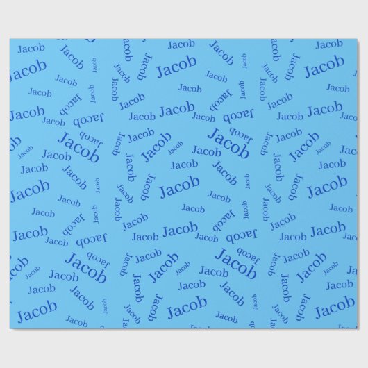 Hinzufügen eines beliebigen Namens oder Worts | Bl Geschenkpapier (Flach)