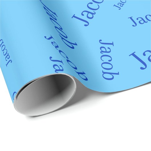 Hinzufügen eines beliebigen Namens oder Worts | Bl Geschenkpapier (Rolleneckpunkt)