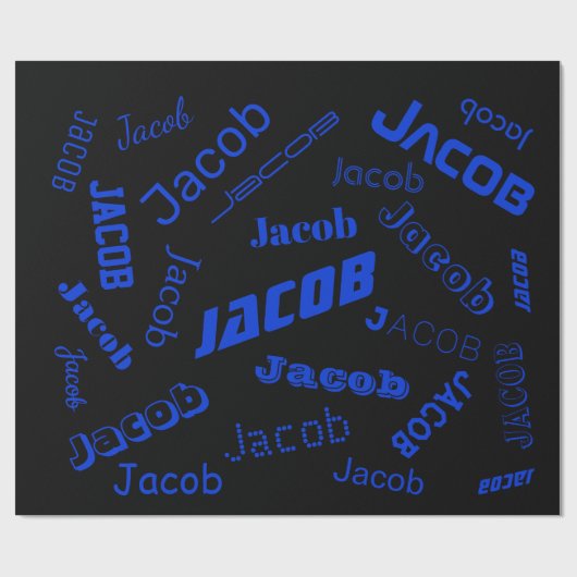 Hinzufügen eines beliebigen Namens oder Worts | Bl Geschenkpapier (Flach)