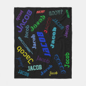 Hinzufügen eines beliebigen Namens oder Worts | me Fleecedecke (Vorderseite)