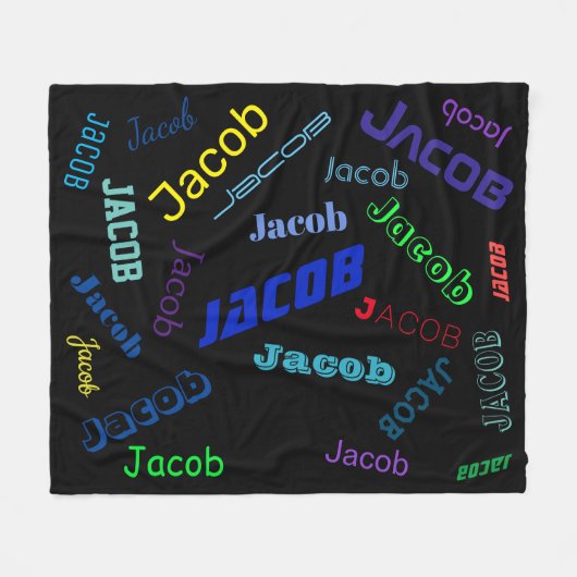 Hinzufügen eines beliebigen Namens oder Worts | me Fleecedecke (Vorderseite (Horizontal))