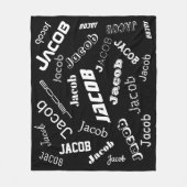 Hinzufügen eines beliebigen Namens oder Worts | Sc Fleecedecke (Vorderseite)