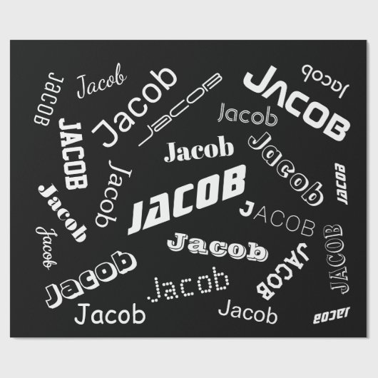 Hinzufügen eines beliebigen Namens oder Worts | Sc Geschenkpapier (Flach)