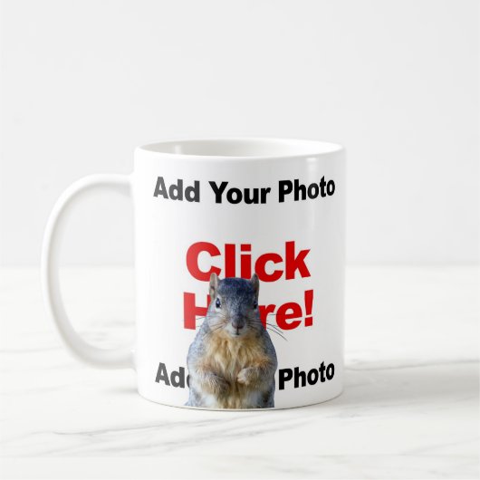 Hinzufügen eines benutzerdefinierten Eichhörnchens Kaffeetasse (Links)
