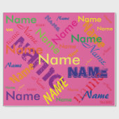 Hinzufügen eines benutzerdefinierten Formatpapiers Geschenkpapier (Flach)