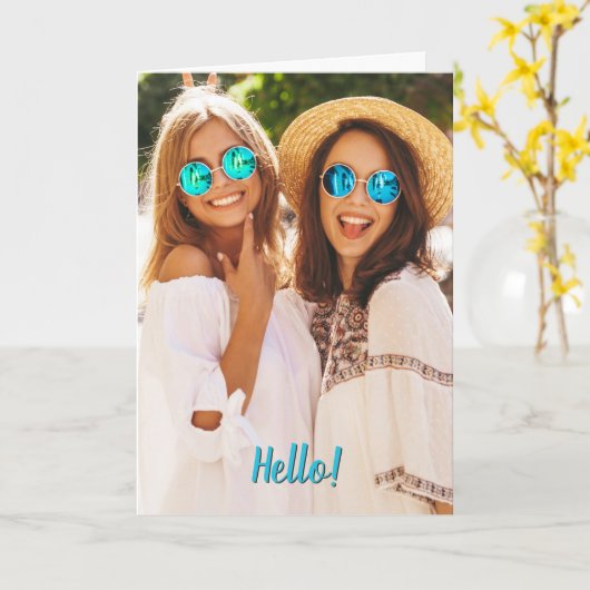 Hinzufügen eines benutzerdefinierten Fotos Karte (Gelbe Blume)