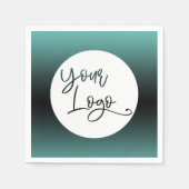 Hinzufügen eines benutzerdefinierten Logo-Light Aq Serviette (Vorderseite)