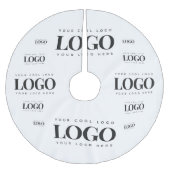 Hinzufügen eines benutzerdefinierten Logo-Musters Polyester Weihnachtsbaumdecke (Vorderseite)