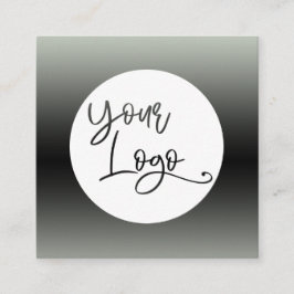 Hinzufügen eines benutzerdefinierten Logo-Sages Gr Quadratische Visitenkarte