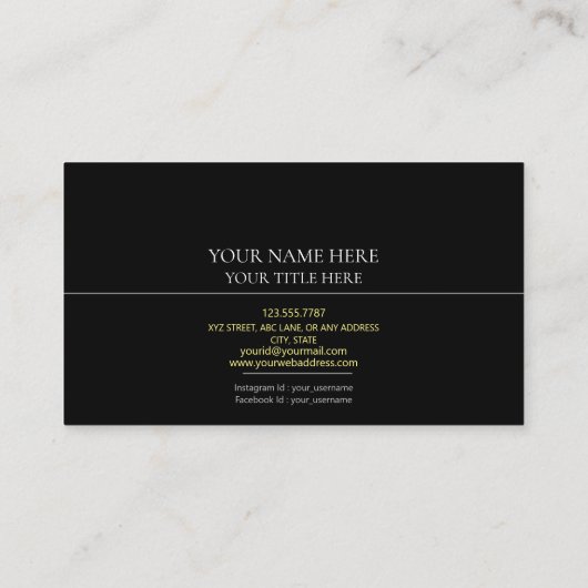 Hinzufügen eines benutzerdefinierten Logos im Krei Visitenkarte (Rückseite)