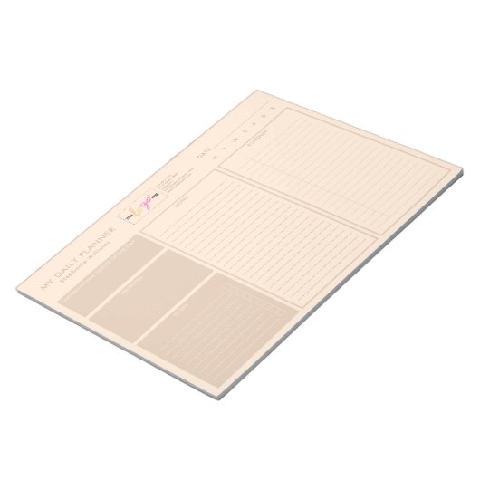 Hinzufügen eines benutzerdefinierten Logos Moderne Notizblock (angewinkelt)