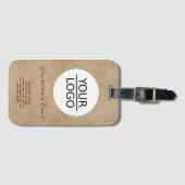 Hinzufügen eines benutzerdefinierten Logos Text Ru Gepäckanhänger (Vorderseite (Horizontal))