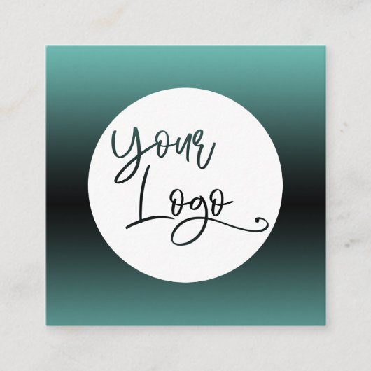 Hinzufügen eines benutzerdefinierten Logos über da Quadratische Visitenkarte (Vorderseite)