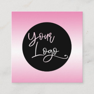 Hinzufügen eines benutzerdefinierten Logos über Ro Quadratische Visitenkarte