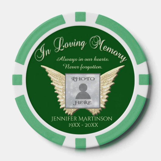 Hinzufügen eines benutzerdefinierten Memorals Pokerchips (Vorderseite)