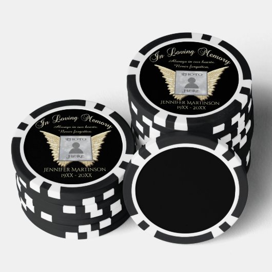 Hinzufügen eines benutzerdefinierten Memorals Pokerchips (Stapel)