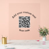 Hinzufügen eines benutzerdefinierten QR-Codegeschä Acrylschild (Hochzeit)