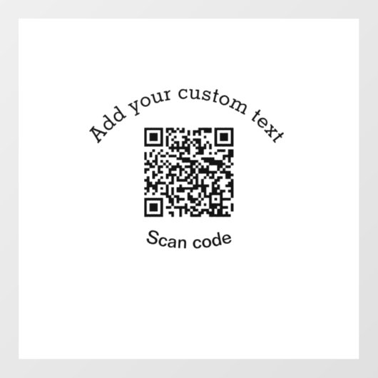Hinzufügen eines benutzerdefinierten QR-Codegeschä Fensteraufkleber (Blatt)