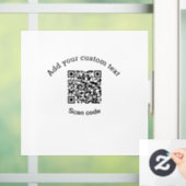 Hinzufügen eines benutzerdefinierten QR-Codegeschä Fensteraufkleber (Zuhause)