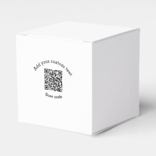 Hinzufügen eines benutzerdefinierten QR-Codegeschä Geschenkschachtel