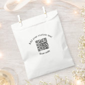 Hinzufügen eines benutzerdefinierten QR-Codegeschä Geschenktütchen (Ausgeschnitten)