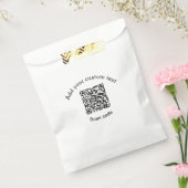 Hinzufügen eines benutzerdefinierten QR-Codegeschä Geschenktütchen (Versiegelt)