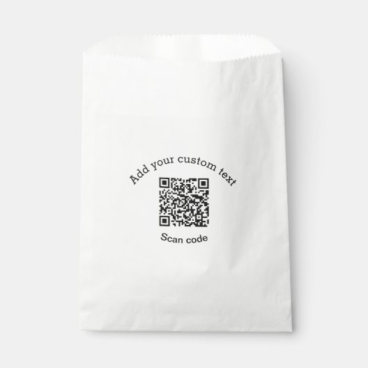 Hinzufügen eines benutzerdefinierten QR-Codegeschä Geschenktütchen (Vorderseite)