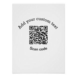 Hinzufügen eines benutzerdefinierten QR-Codegeschä Poster