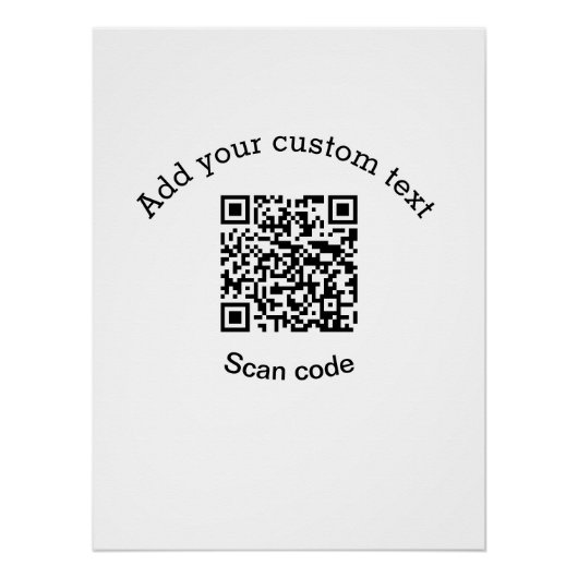 Hinzufügen eines benutzerdefinierten QR-Codegeschä Poster (Vorderseite)