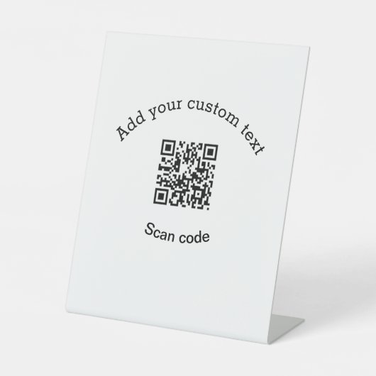 Hinzufügen eines benutzerdefinierten QR-Codegeschä Sockelschild (Vorderseite)