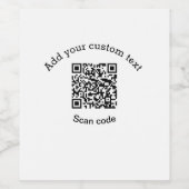 Hinzufügen eines benutzerdefinierten QR-Codegeschä Weinetikett (Einzelnes Label)