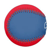 Hinzufügen eines benutzerdefinierten roten und bla baseball (Vorderseite Links)