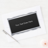 Hinzufügen eines benutzerdefinierten schwarzen Vor Rechteckiger Aufkleber (Umschlag)