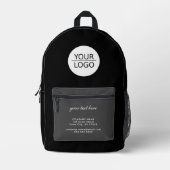 Hinzufügen eines benutzerdefinierten Text-Black-Un Bedruckter Rucksack (Vorderseite)