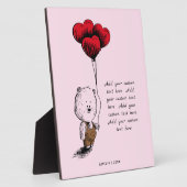 Hinzufügen eines benutzerdefinierten Textteddy-Val Fotoplatte (Seite)