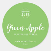 Hinzufügen eines benutzerdefinierten Zeichensatzes Runder Aufkleber (Vorderseite)