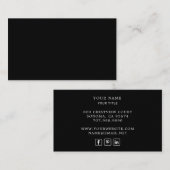 Hinzufügen eines Beruflichen Schwarzen Busses für  Visitenkarte (Vorne/Hinten)