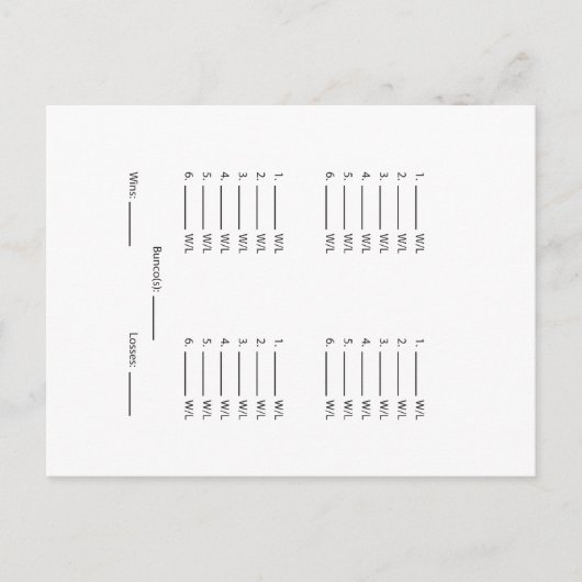 Hinzufügen eines Bunco-Hintergrundblatts Einladungspostkarte (Vorderseite)