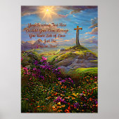 Hinzufügen eines Christlichen Kreuzes in das Feld  Poster (Vorne)