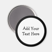 Hinzufügen eines eigenen benutzerdefinierten Texte Magnet (Vorderseite/Rückseite)