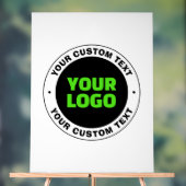 Hinzufügen eines eigenen Firmenlogos oder Hochlade Acrylschild (Neutral)