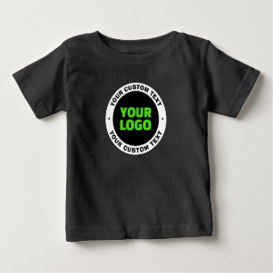 Hinzufügen eines eigenen Firmenlogos oder Hochlade Baby T-shirt