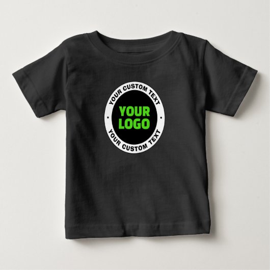 Hinzufügen eines eigenen Firmenlogos oder Hochlade Baby T-shirt (Vorderseite)
