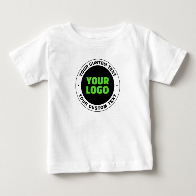 Hinzufügen eines eigenen Firmenlogos oder Hochlade Baby T-shirt (Vorderseite)