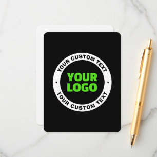 Hinzufügen eines eigenen Firmenlogos oder Hochlade Begleitkarte