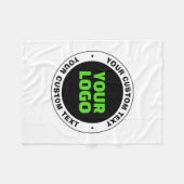 Hinzufügen eines eigenen Firmenlogos oder Hochlade Fleecedecke (Vorderseite (Horizontal))