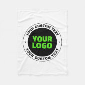 Hinzufügen eines eigenen Firmenlogos oder Hochlade Fleecedecke (Vorderseite)