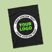 Hinzufügen eines eigenen Firmenlogos oder Hochlade Fleecedecke